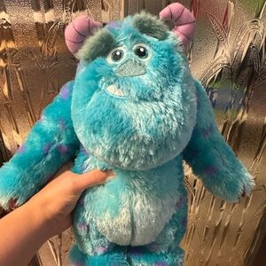 Plush Blue Monster Soft Toy for Kids - Cute Horned Cuddle Buddy